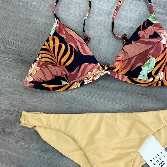 ☀️RIP CURL☀️ NAMOTU FIXED SOL SEARCHER TANGA BIKINI SET - Picture 7 of 13